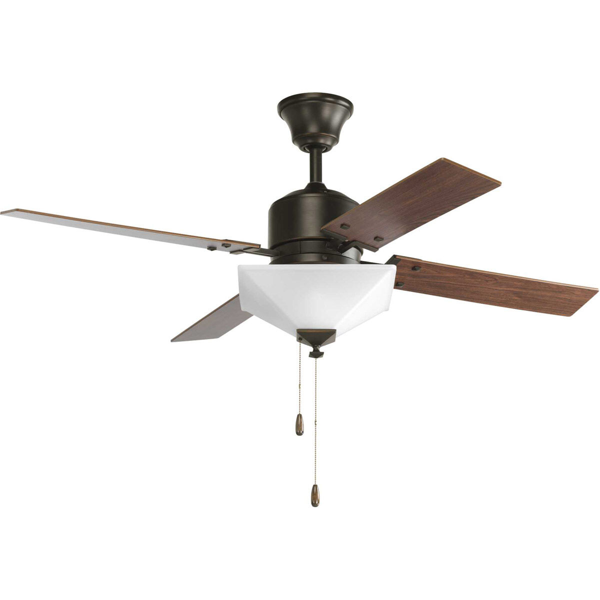 Angelina St 52 inch Antique Bronze with Medium Cherry/Classic Walnut Blades Ceiling Fan